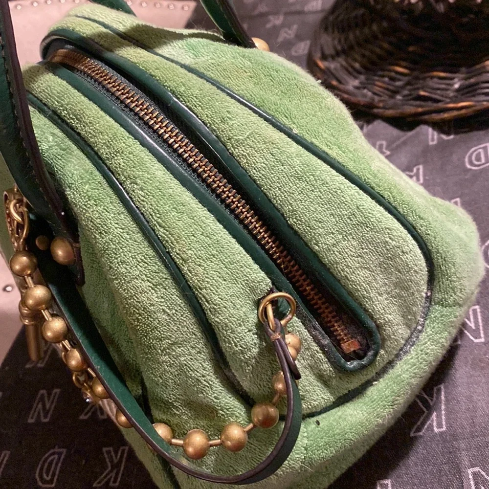 Juicy Couture VINTAGE Bowler handbag with VINTAGE key and chain hardware